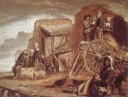 Louis Le Nain The Cart or Return from Haymaking France oil painting artist